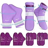 Atsuwell Chemo Cold Gloves and Socks for Chemotherapy Must Haves, S/M | Numbness &amp; Swelling Relief, Reusable Gel Ice Pack for Feet &amp; Hands, Wearable &amp; Adjustable Fit, Chemo Must Have for Recovery
