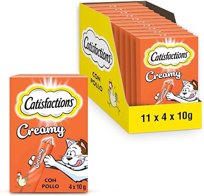 Guloseimas Cremosas para Gato 11 x 4 x 10g