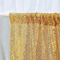 SquarePie Sequin Backdrop 6FT x 8FT Gold Background