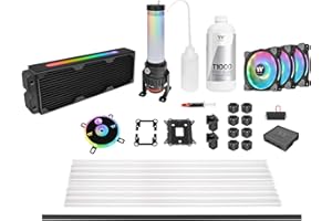 Thermaltake Pacific CL360 Max D5c Res/Pump 16.8 Million Color RGB (Alexa, Razer Chroma) Software Enabled Copper Radiator PETG