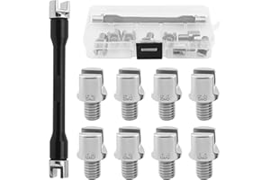 Windance CNC Wheel Spoke Spanner, Motorcycle Repair Tool Kit 5.0-6.8mm Spoke Wrench Set for Most Motorbike Dirt Bike NOT FIT ANY BICYCLE BIKE