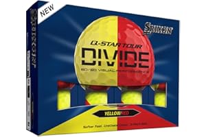 Srixon Q-Star Tour 6 Divide Golf Balls, Yellow/Red