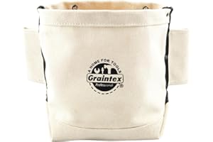 Graintex CB1136 Canvas Nut and Bolt Bag - 3 Pockets