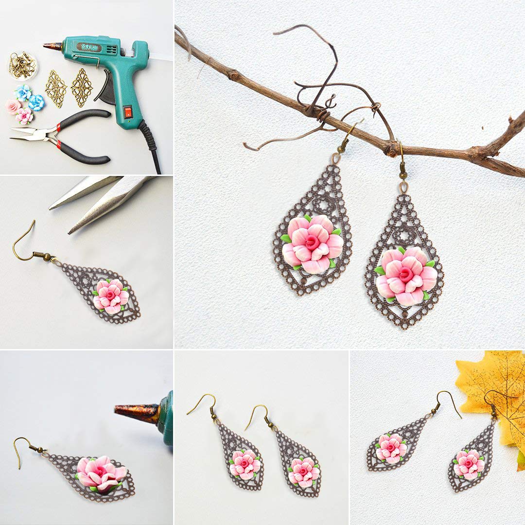 Hobby Creativi Heallily Charms Piatto In Filigrana Di Fiori