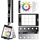 Gray Scale Value Finder, Color Wheel, Artists View Catcher Finder on Lanyard with Measuring Tape Tools for Artists.