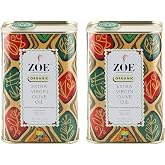 Zoe Organic Extra Virgin Olive Oil Tin, BPA Free Lining, 25.5 Ounce, Pack of 2
