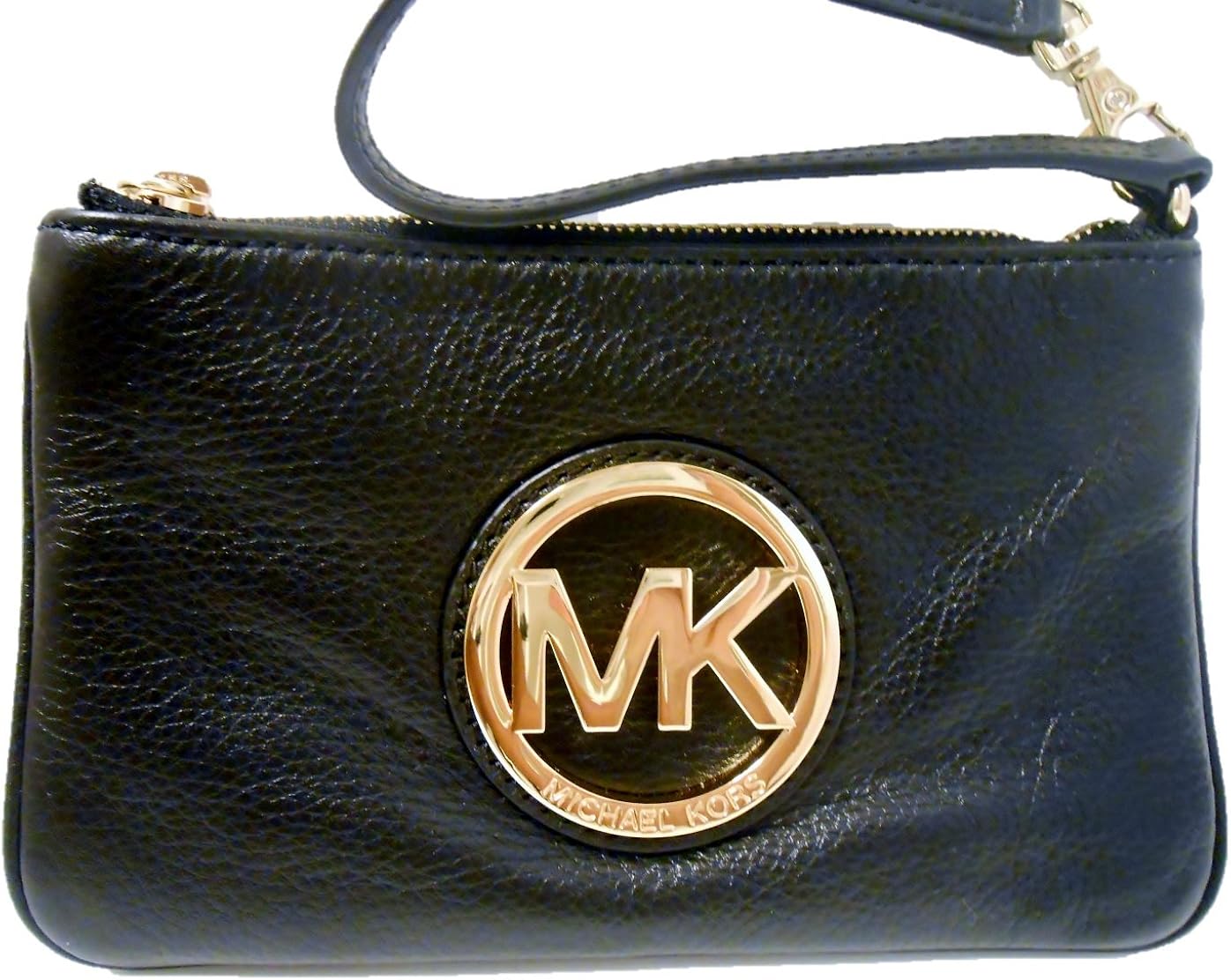 Michael Kors Fulton Black Leather Wristlet Nwt Handbags