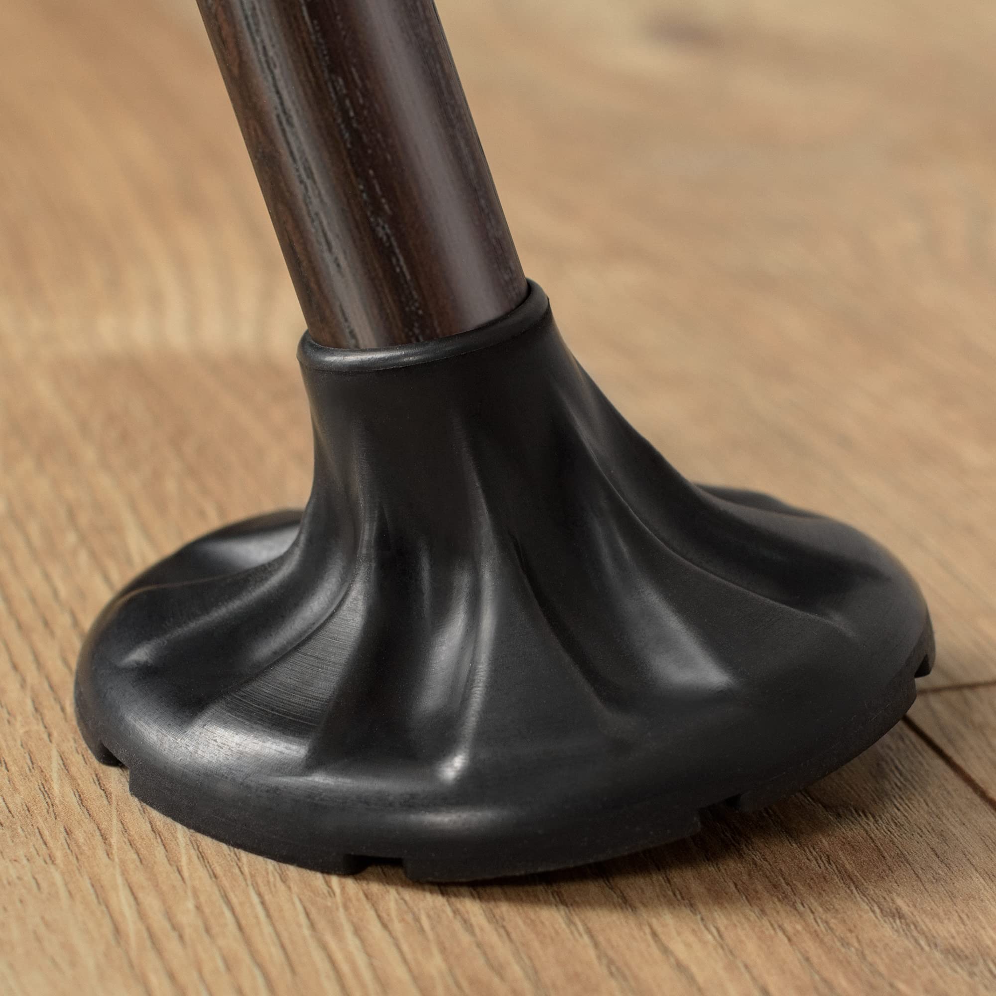 Asterom Cane Tips 7/8 Inch - Compatible with Asterom Wooden Canes - Heavy Duty, Wide Base, All Terrain - Rubber Cane Tips, Replacement Cane Tip (Pack of 2)