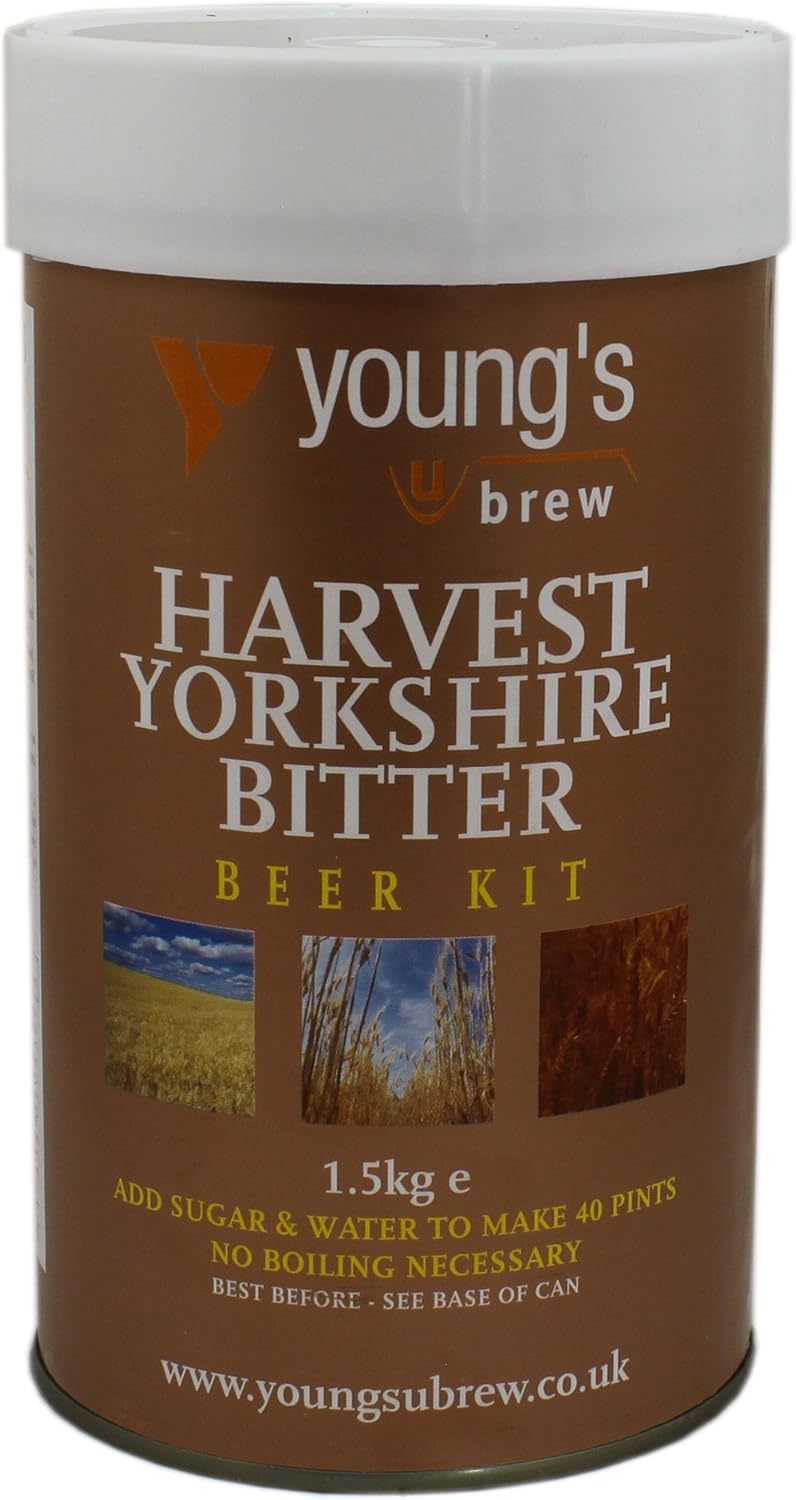 Youngs Harvest Yorkshire Bitter Kit - Makes 40 Pints! - Home Brew Beer Kit, 1.5 kg (Pack of 1)