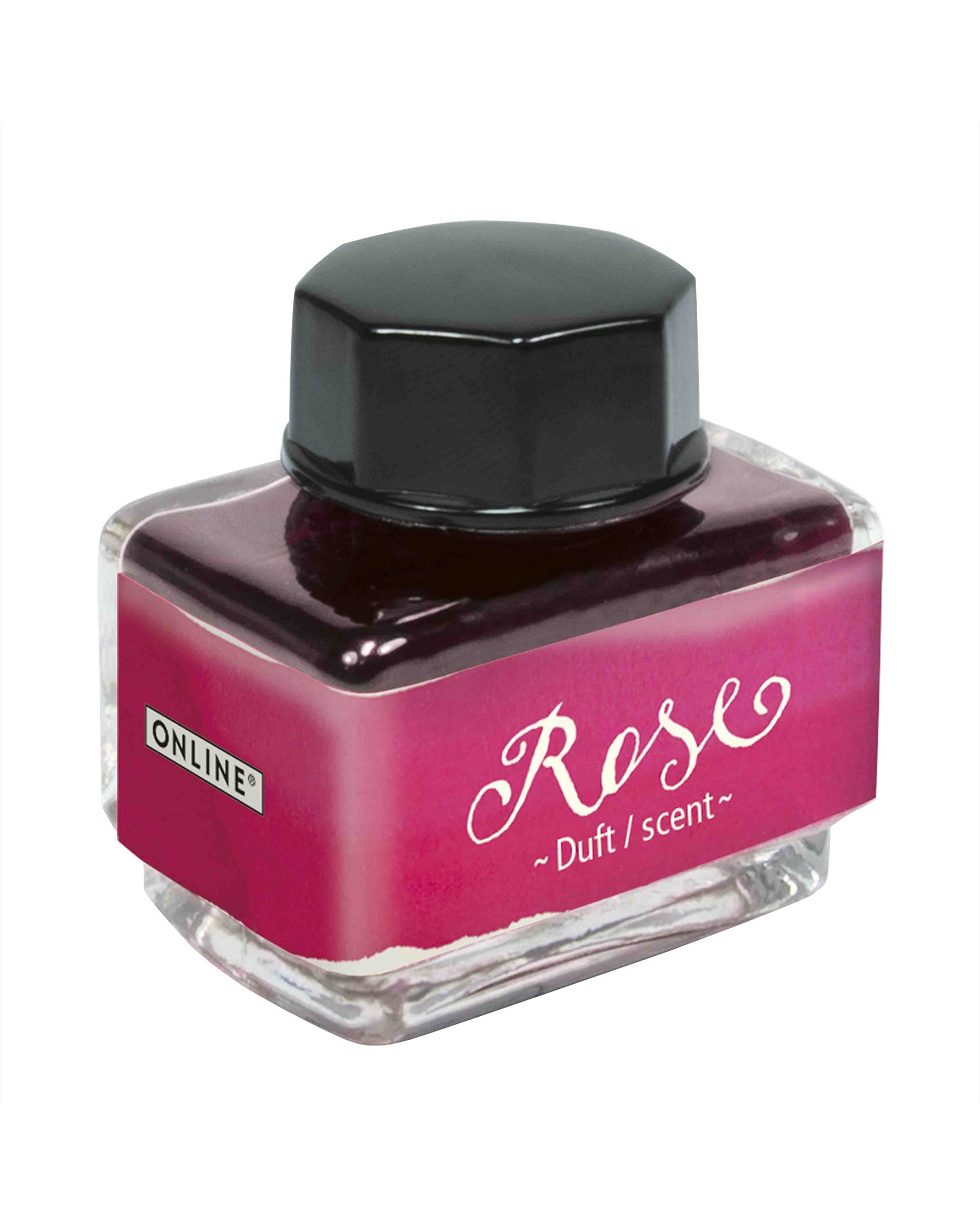 ONLINE Ink of The Senses Pink, Ink Bottle 15 ml, Colourful Fountain Ink for Calligraphy, Handlettering, Writing Ink, Ink bottle for Converter, Waterbased Ink