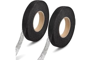 Catephe 140 Yards Iron on Hemming Tape, 2 Rolls Hem Tape No Sew No Iron, Iron on Tape for Hemming, Stitch Witchery Tape Sewing Tape, Fusible Tape Adhesive Wonder Web for Curtain, Pants, Clothes