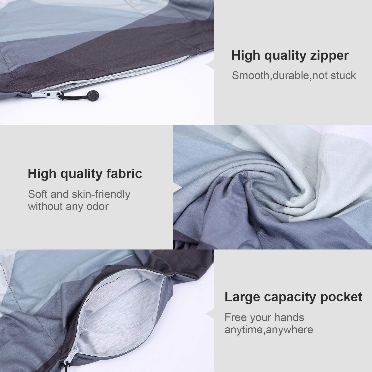 Zipper with Scarf Infinity Fashion Pocket Wrap Travel Scarves Head 