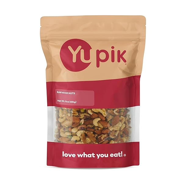 YUPIK RAW MIX NUTS, 1 LB, PREMIUM NATURAL...