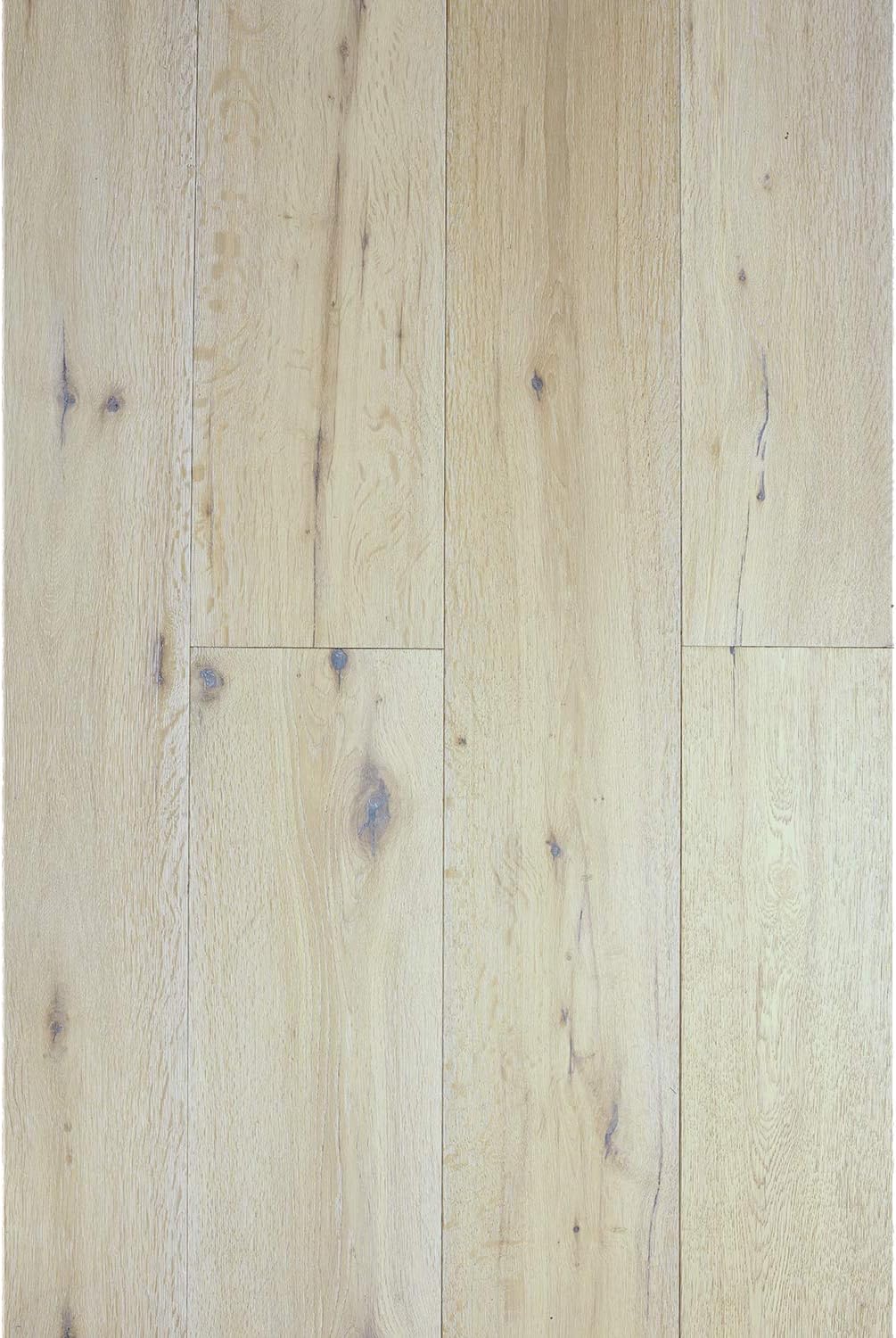 ADM Flooring - Vintage Ivory - 7.5" Wide Prefinished White Oak Engineered Hardwood Flooring