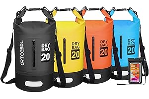 Dry Bag 5L 10L 20L 30L Waterproof Dry Bag Sack Waterproof Bag with Waterproof Phone Case Long Adjustable Strap for Kayaking B