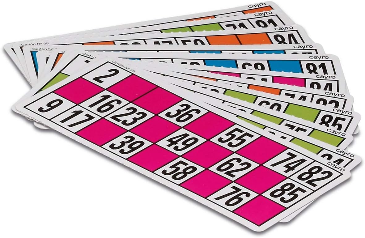 48 LOTTERY CARDS, Multicoloured, 15,5x7,5 cm