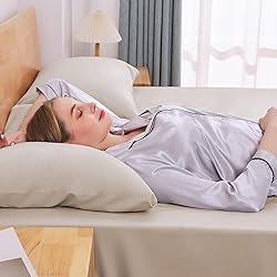 JOLLYVOGUE Bed Sheets Queen 4 Pieces, Beige Sheet