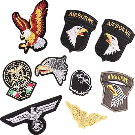 Amazon Wdlife ワッペン アップリケ アイロンワッペン刺繍 ミリタリーワッペン サバゲー 自衛隊 アメカジusa 米国 陸軍 空軍 かっこいい エンブレム立体感補修 9枚セット ワッペン アップリケ 通販