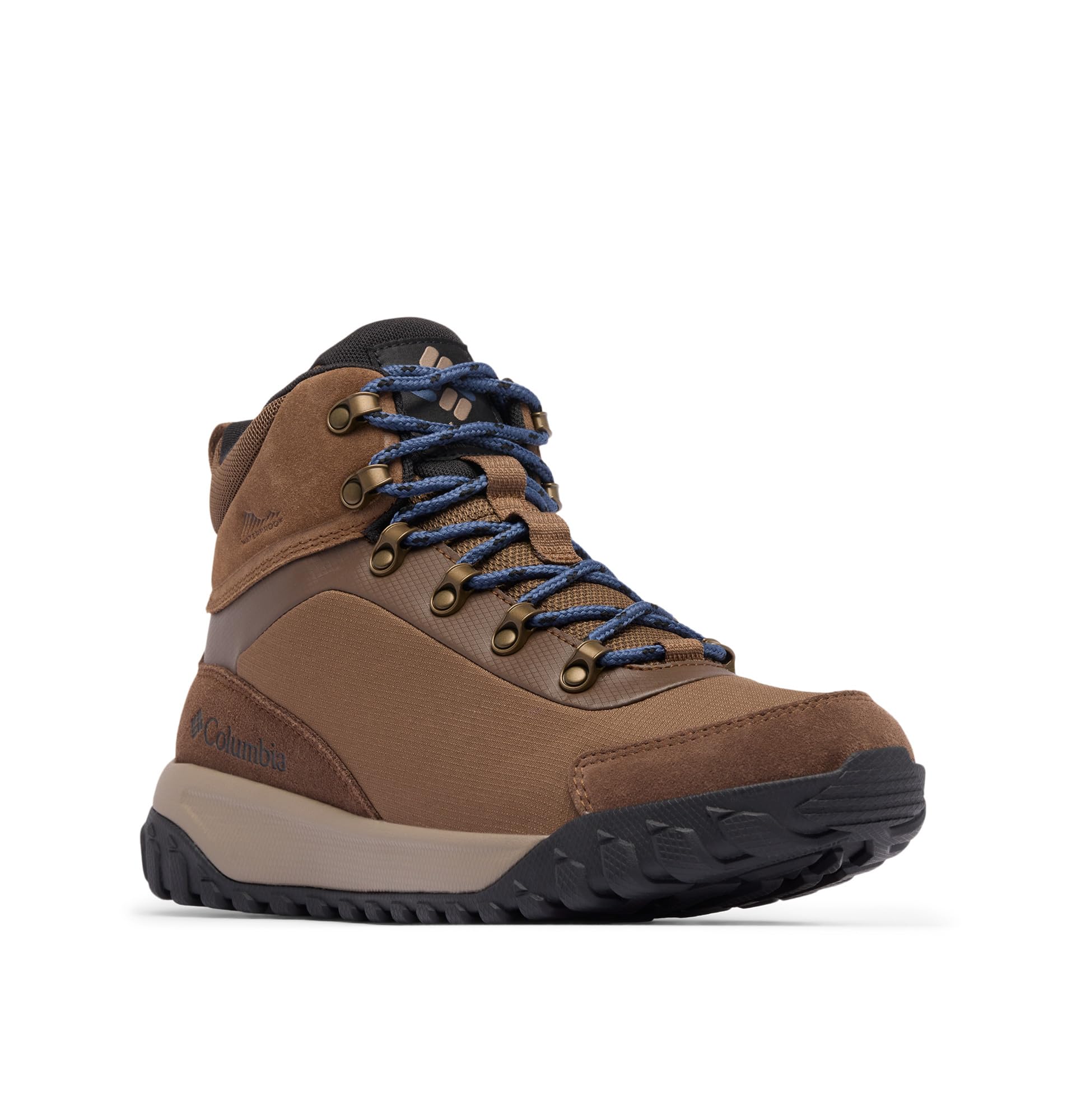 Columbia Men’s Burnsider Waterproof Hiking Boot, Dark Brown/Dark Mountain, 9.5
