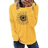 onlypuff Long Sleeve Shirts for Women Fall Fashion Tops Clothing