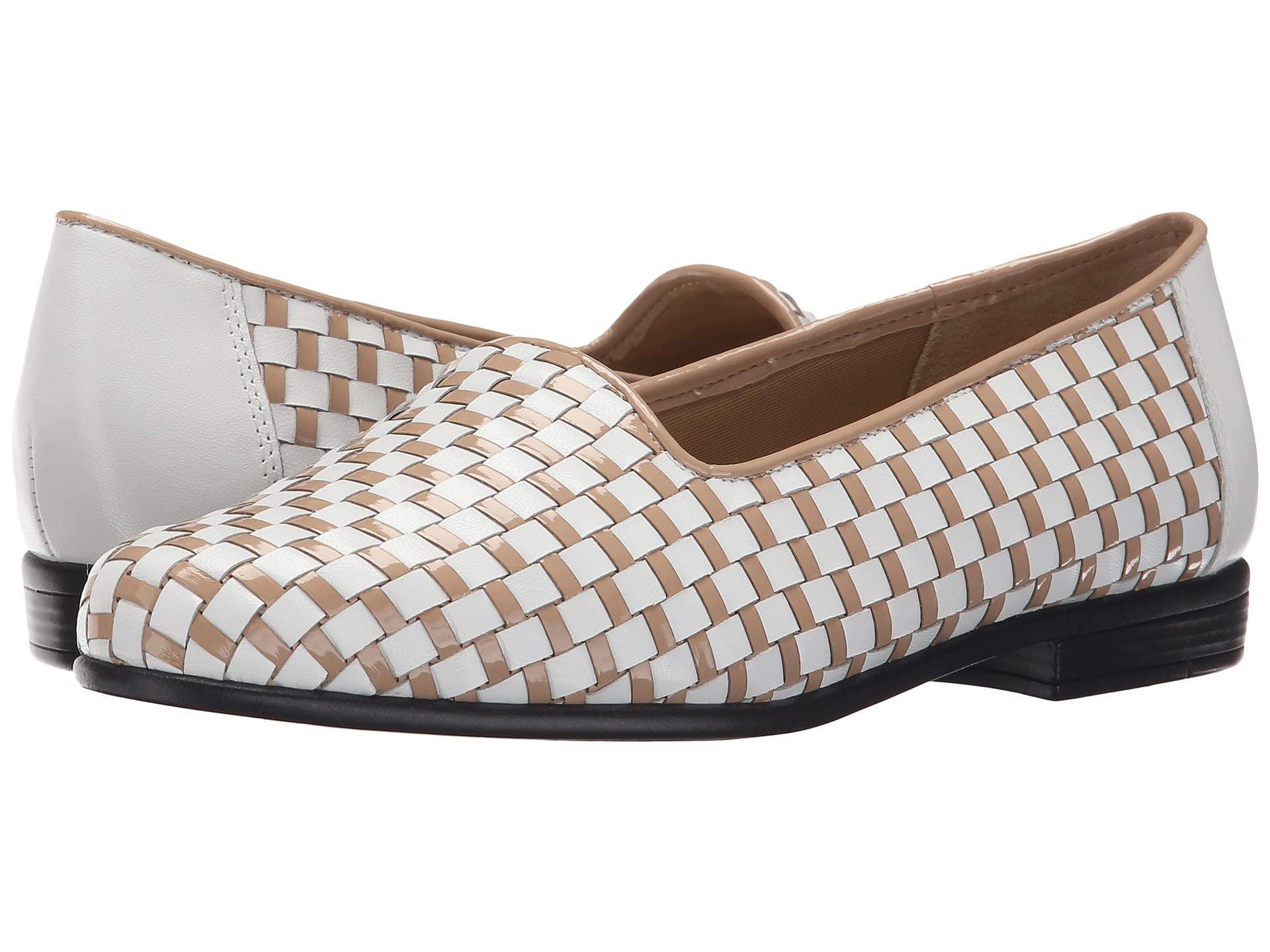 Trotters Women’s Liz Shoe, White/Nude, 10.5 N US