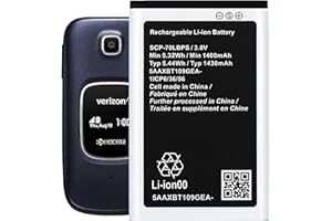 Xeceor (Upgraded) Battery for SCP-70LBPS,1400mAh Replacement Battery for Kyocera SCP-70LBPS Cadence 4G LTE S2720 Verizon Flip Phone SCP70LBPS