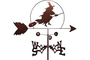 SWEN Products Witch Halloween Weathervane (Roof Mount Included)