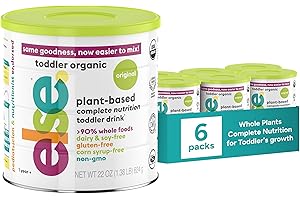 Else Nutrition Toddler Formula 12-36 mo., Plant Based Toddler Nutritional Drink - Soy & Dairy Free, Lactose Free - Complete Baby Formula (12-36 mo.), Protein Powder w/ 20+ Vitamins (22oz, 6-Pack)