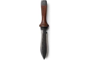 Barebones Hori Hori Ultimate - Garden Knife with Double-Edged Tempered Steel Blade, Walnut Handle, Ambidextrous Use, Japanese Knife Garden Tool for Weeding and Gardening (Tool Only)