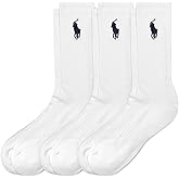 POLO RALPH LAUREN Men's Classic Embroidery Big Pony Crew Socks (3-Pack)