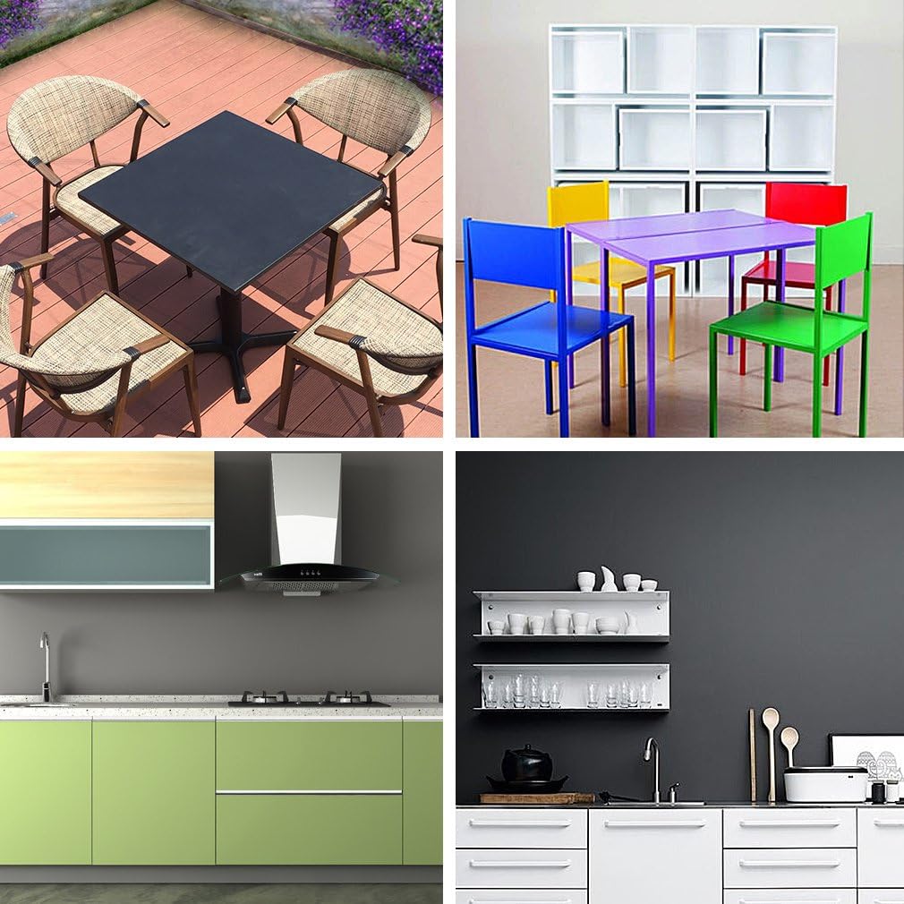 Amazon 剥がして貼れる壁紙 キッチンカウンタートップ キャビネット 家具用 粘着テープ付きコンタクトペーパービニールフィルム 防水装飾フィルム 24 X 196インチ グレー 壁紙