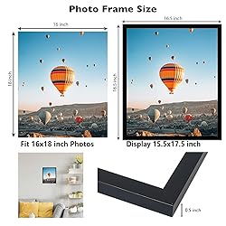 JCJMY 16x18 Picture Frame Black for Poster Photo