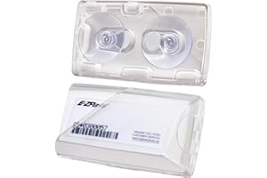 UYKO EZ Pass Holder, 2 Pack Ez Pass Holder for Windshield with Strong Suction Cups, Heat & UV Resistant Toll Transponder Holder for Car Fits EZ Pass Mini/iPass in Size 3.7 x 1.9 inches (Clear)
