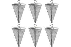 BHWRA Pyramid Sinkers Fishing Weights Sinkers for Saltwater Fishing Weights Assortment Kits Fishing Gear Tackle 1oz 2oz 3oz 4oz