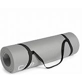 CAP Barbell 1/2-Inch High Density Exercise Yoga Mat with Strap | Multiple Options