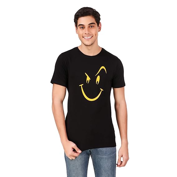 Smile t shirt black Clearance