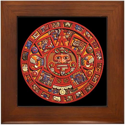 Amazon Com Cafepress Mayan Calendar Framed Tile Decorative Tile