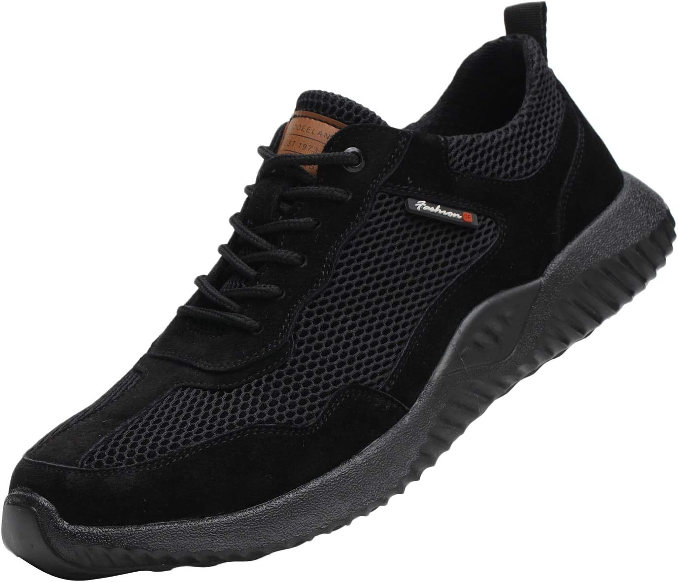 Safety Trainers Women Men Safety Shoes Lightweight Steel Toe Cap Safety Boots Mesh Breathable Industrial Work Shoes