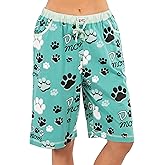 Lazy One Women's Bermuda Shorts with Elastic Waistband and Scoop Pockets, Animal Designs, XS-XL