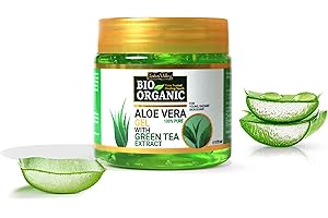 Indus Valley 100% Pure Aloe Vera Gel with Vitamin C & E for Skin & Hair | Non-Sticky Natural Aloe vera Gel - Soothes & Face M
