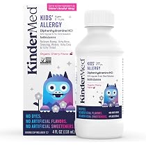 Amazon.com: KinderMed 兒童過敏藥物,含雙苯海胺HCI,無染料,無人造香料 ...