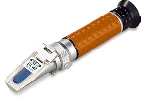 VEEGEE Vee Gee Scientific BX-20 Handheld Refractometer, with Brix Scale, 0-20%, +/-0.1% Accuracy, 0.10% Resolution
