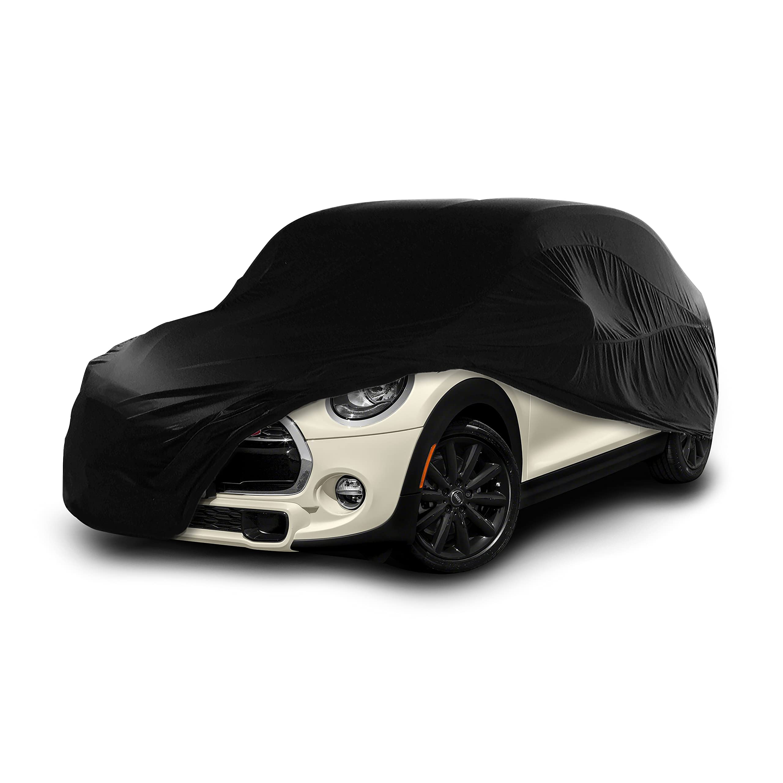 Cosmos - Indoor Car Cover compatible with main Hatchback models, Elastic, Breathable and Dustproof Fabric, Soft Lining, Snug Fit, Black
