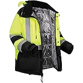 Ergodyne unisex-adult Glowear 8390 Hi-vis Winter Jacket With Amplifire™ Heat Reflective Lining - Type R, Class 3