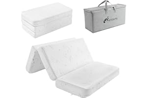 Trifold Pack and Play Mattress 38"x26"x1.5", Portable Baby Mattress for Pack N Play with Washable Cover and Travel Bag