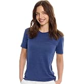 100% Merino Wool Shirt Women - Short Sleeve Tee Base Layer Top Undershirt | Lightweight, Breathable Merino Wool T-Shirt, Naturally Odor-Resistant, Soft, Moisture-Wicking, Hiking, Outdoor