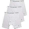 POLO RALPH LAUREN Men's Classic Fit Cotton Boxer Briefs, Trunks & Long Leg Boxer Briefs, 3 Pack