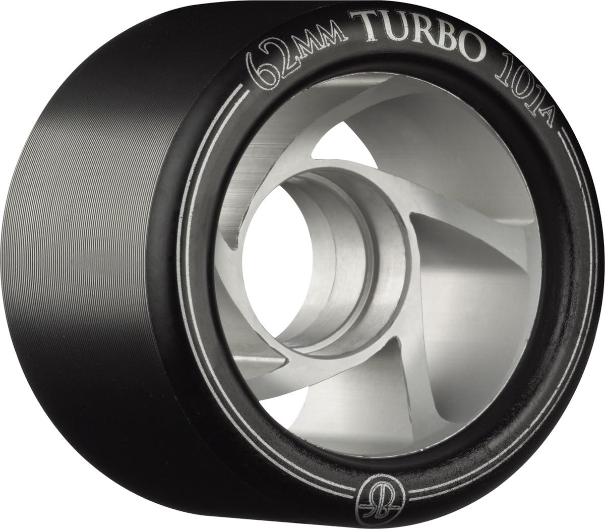 RollerBones Turbo 101A Speed/Derby Wheels with an Aluminum Hub (Set of 8)