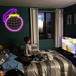 lmprintNook Boogie Bomb Neon Signs for Wall