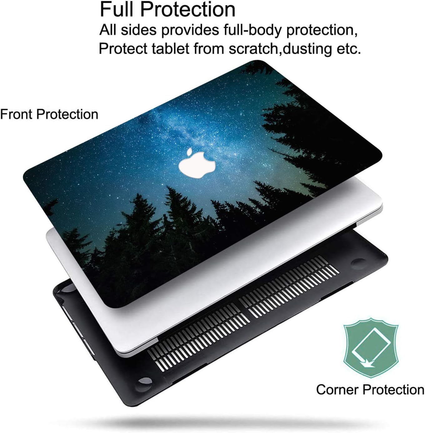 AUSMIX Compatible with Macbook Air 13 inch Case 2021 2020 2018 2019 Release M1 A2337/A2179/A1932 Touch ID - Image 5